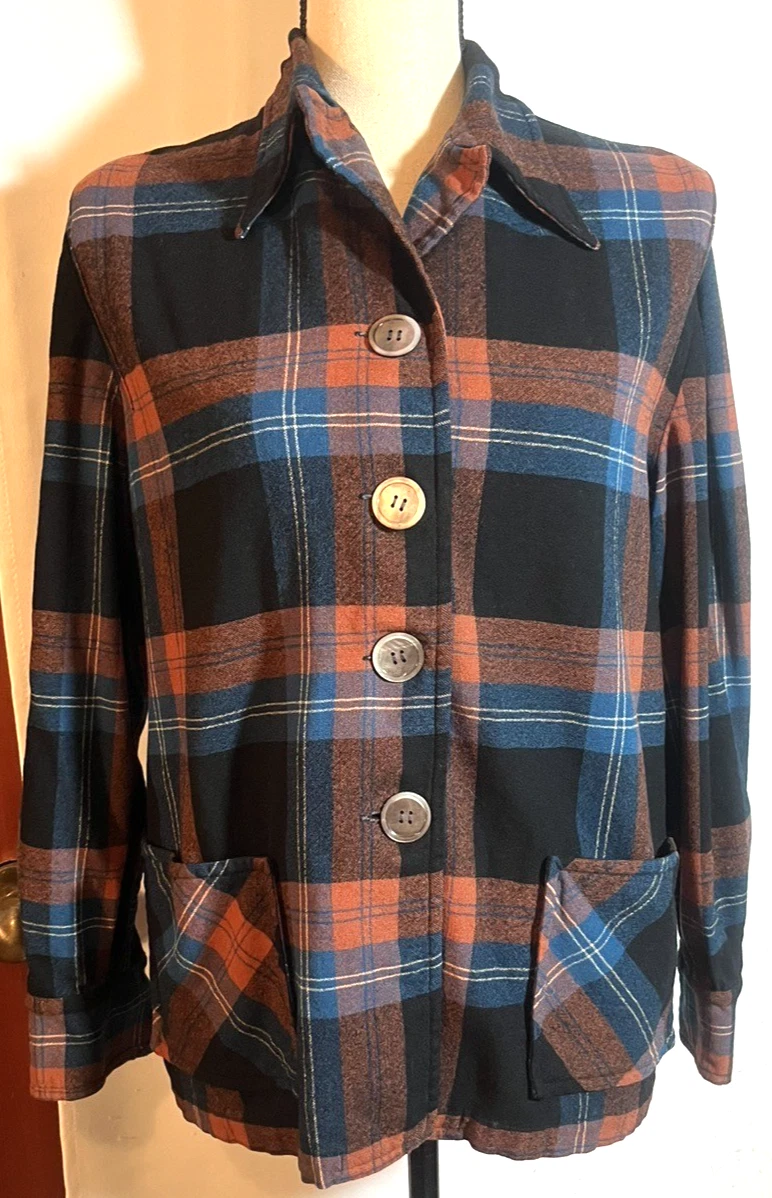 Pendleton Plaid Jacket In Vintage Outerwear Coats & Jackets For