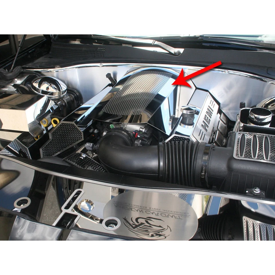 Cubierta Plenum para cargador 09-17/300 con cubiertas de riel de combustible ACC [ino inoxidable/perforado] Foto 2 de 4