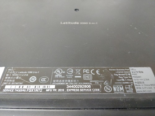 Dell Latitude 3390 INTEL CORE I5-8350U@1.70GHz 16GB RAM NO DRIVES PARTS 7571 - Picture 6 of 6