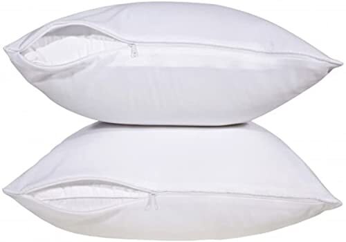 Pillow Protector - Poly-Cotton Blend Pillow Covers - Water and Dust Resistant - Picture 1 of 9