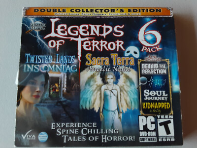 PC DVD-Rom Windows  LEGENDS OF TERROR 6 Pack  Hidden Objects