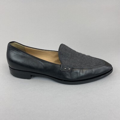 Russell Bromley schwarze Slipper Halbschuhe Sommer Büro Arbeit Schuhe Gr.38,5 UK5,5