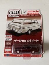 AW AUTO WORLD 1963 Chevy II Nova 400 Wagon ULTRA RED CHASE TRUE VER.A