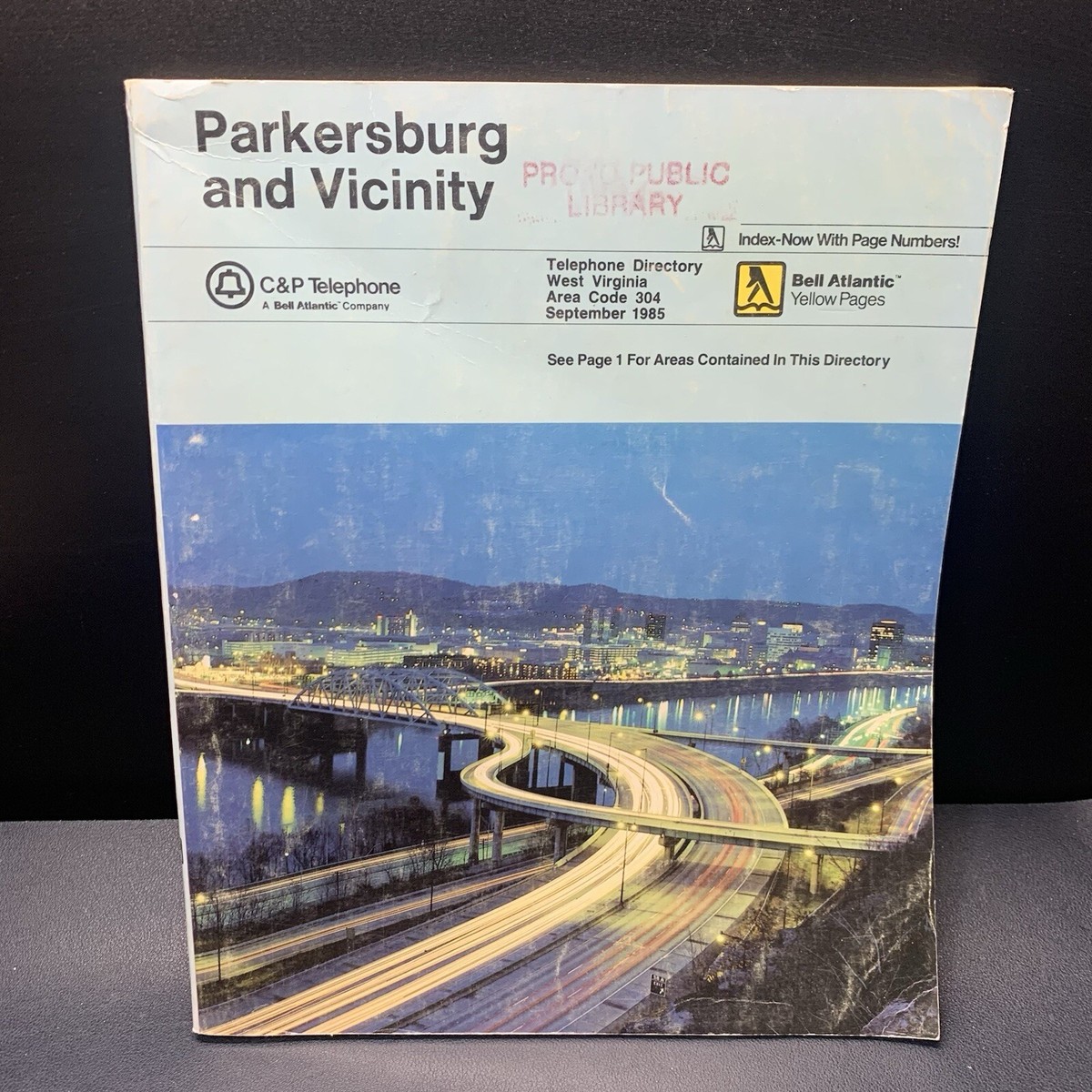 Vintage 1985 Parkersburg West Virginia Telephone Directory Phone