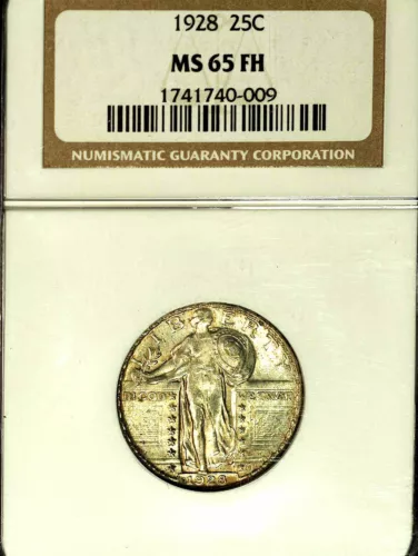 1928 25C MS65FH NGC- Standing Liberty Quarter