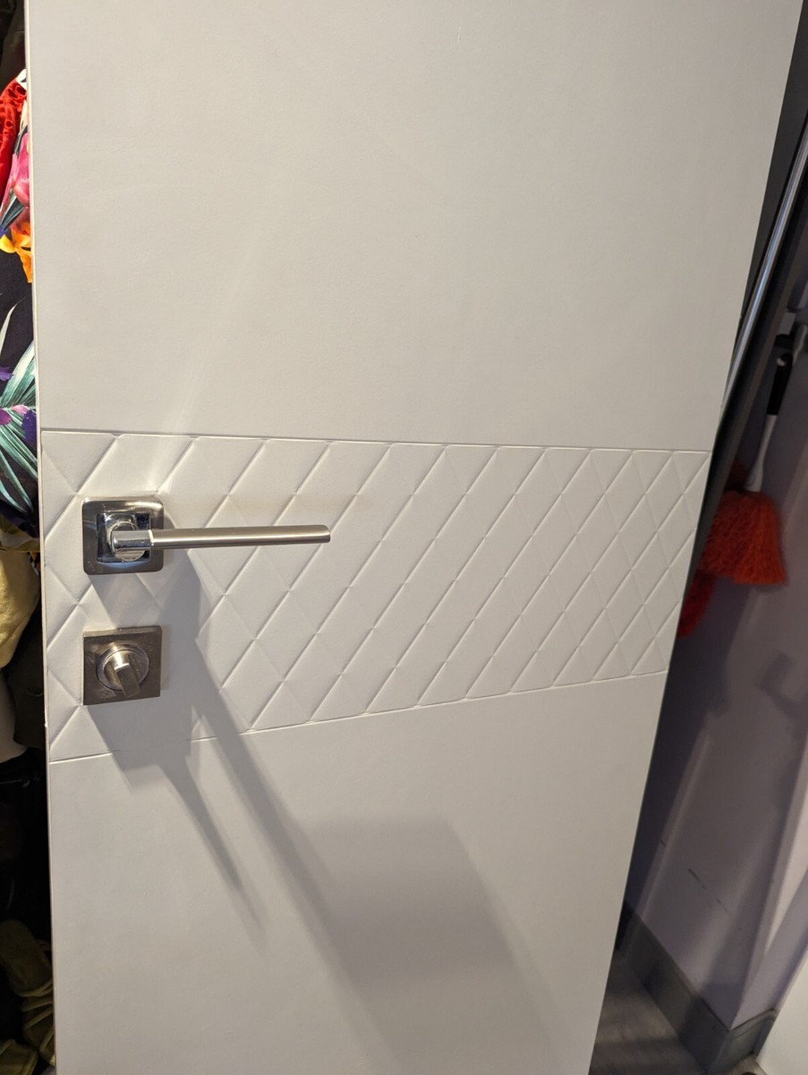 Fuaro Galaxy XM/HD SN/CP-3 Door Handle & Privacy Lock Satin Nickel