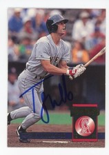 SIGNED BASEBALL CARD AUTO LA ANGELS TOREY LOVULLO 1994 DONRUSS #612