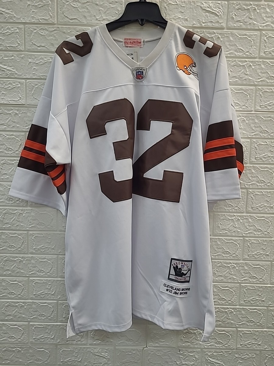 New Mitchell & Ness #32 Jim Brown NFL Cleveland Browns Jersey Size