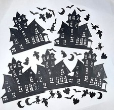 40 pc. HALLOWEEN HAUNTED HOUSE PAPER DIE CUT EMBELLISHMENTS