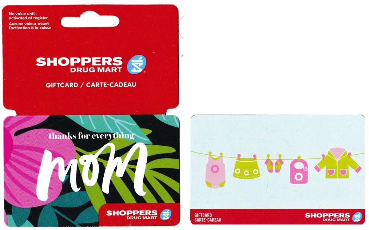 SHOPPERS DRUG MART SDM gift cards ⚕️℞ pharmacy store Collectible Canada  card