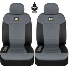 New Caterpillar Car Truck Front Seat Covers Set Black Grey For Toyota