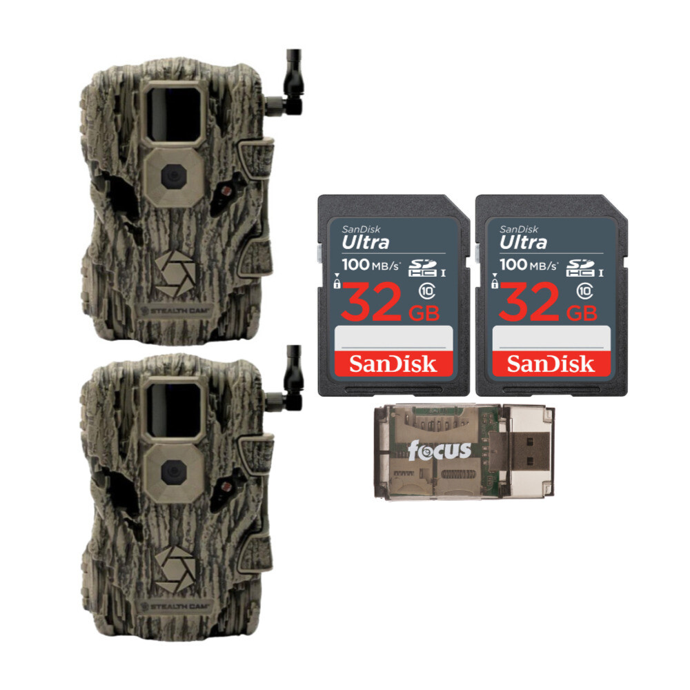 Stealth Cam Fusion X 26MP Trail Camera Verizon Pack Bundle