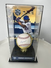 Yoenis Cespedes Autograph Baseball And 2016 All Star Display New York Mets ⚾️