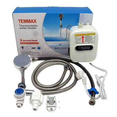 3500W Water Heater Tankless Instant Electric Hot Water Fast Heating Shower  Q6 | eBay