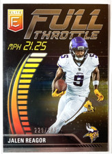2023 Donruss Elite Football JALEN REAGOR Full Throttle Insert SP #/349 VIKINGS