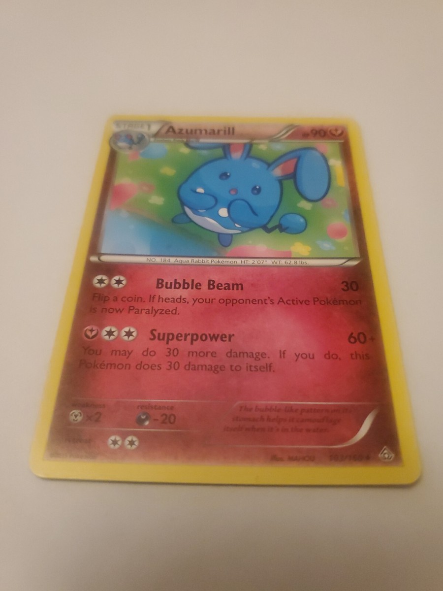 Pokémon TCG Azumarill Primal Clash 103/160 Regular Rare | eBay