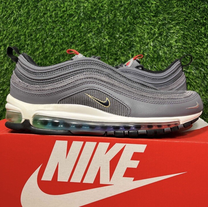 Nike Air Max 97 SE Evolution of Icon Grey Size 9.5 Sneakers w/ Box DA8857-001