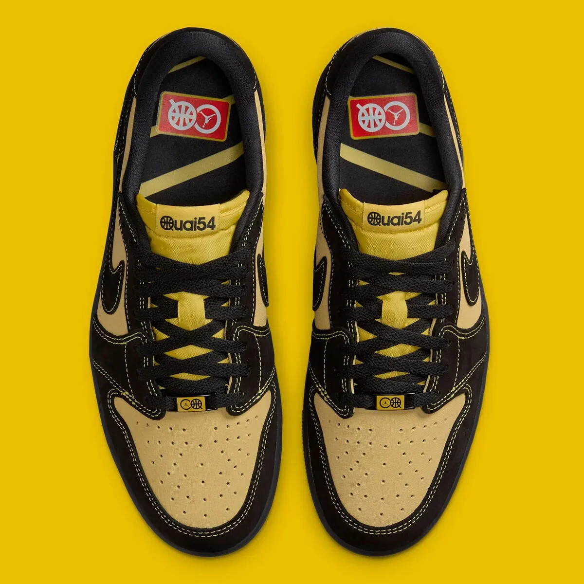 トイガン CAW51NAVY Quai 54 x Jordan 1 Retro Low OG “Tour Yellow/Black” 2025