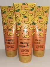 Bath Body Works MANGO MAI TAI Ultra Shea Body Cream Lotion 8 oz Lot of 3