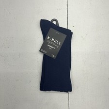 K.Bell Blue Soft Dreamy Crew Socks Women s Size 9-11 NEW