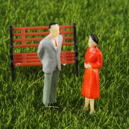 10pc Painted People Model Train Passengers Figure Railway Scenery DIY Scale 1:50 - Picture 2 of 10