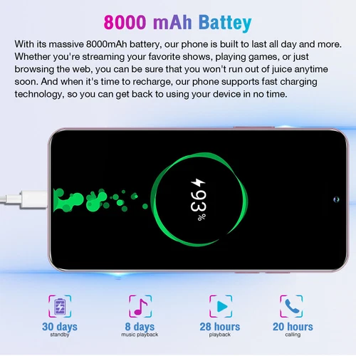 5G Unlocked 7.3" A24 Ultra Smartphone Android Dual SIM Mobile Cell Phone Cheap - Afbeelding 11 van 26