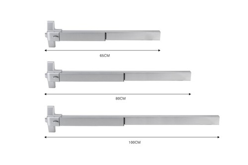 Stainless Steel Push Bar for Commercial Exit Door Emergency with Handle (NEW) - Picture 7 of 10