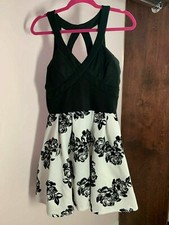 Crystal Doll Brand:Prom/Homecoming/Black  White Attire/Wedding Guest Dress Cute
