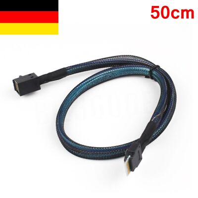 PCI-E Slimline SAS SFF-8654 4i 38Pin auf HD Mini SAS SFF-8643 36pin Kabel 50cm