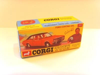 CORGI TOYS No. 313 - FORD CORTINA GXL. Superb custom/ repro box only.