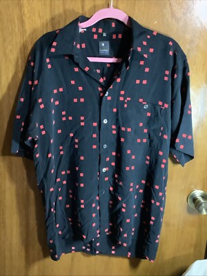 CasaModa Original Spirit Button Up Collar Shirt M38/40~ Black/Red Checks