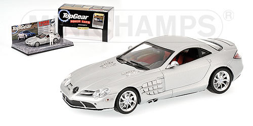 1/43 Top Gear Power Laps + Stig Figure -  Mercedes Benz McLaren SLR Silver