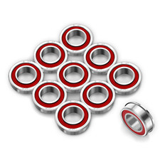 10 Pcs Flanged Ball Bearings 3/4'' ID x 1-3/8'' OD for Lawn Mower Cart Wheels