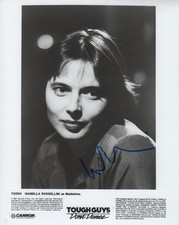 Isabella Rossellini "Tough Guys Don´t Dance" Autogramm signed 20x25 cm Bild s/w