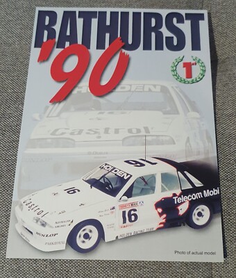 ALLAN GRICE - WIN PERCY 1990 HOLDEN VL BATHURST 1000 BIANTE BROCHURE