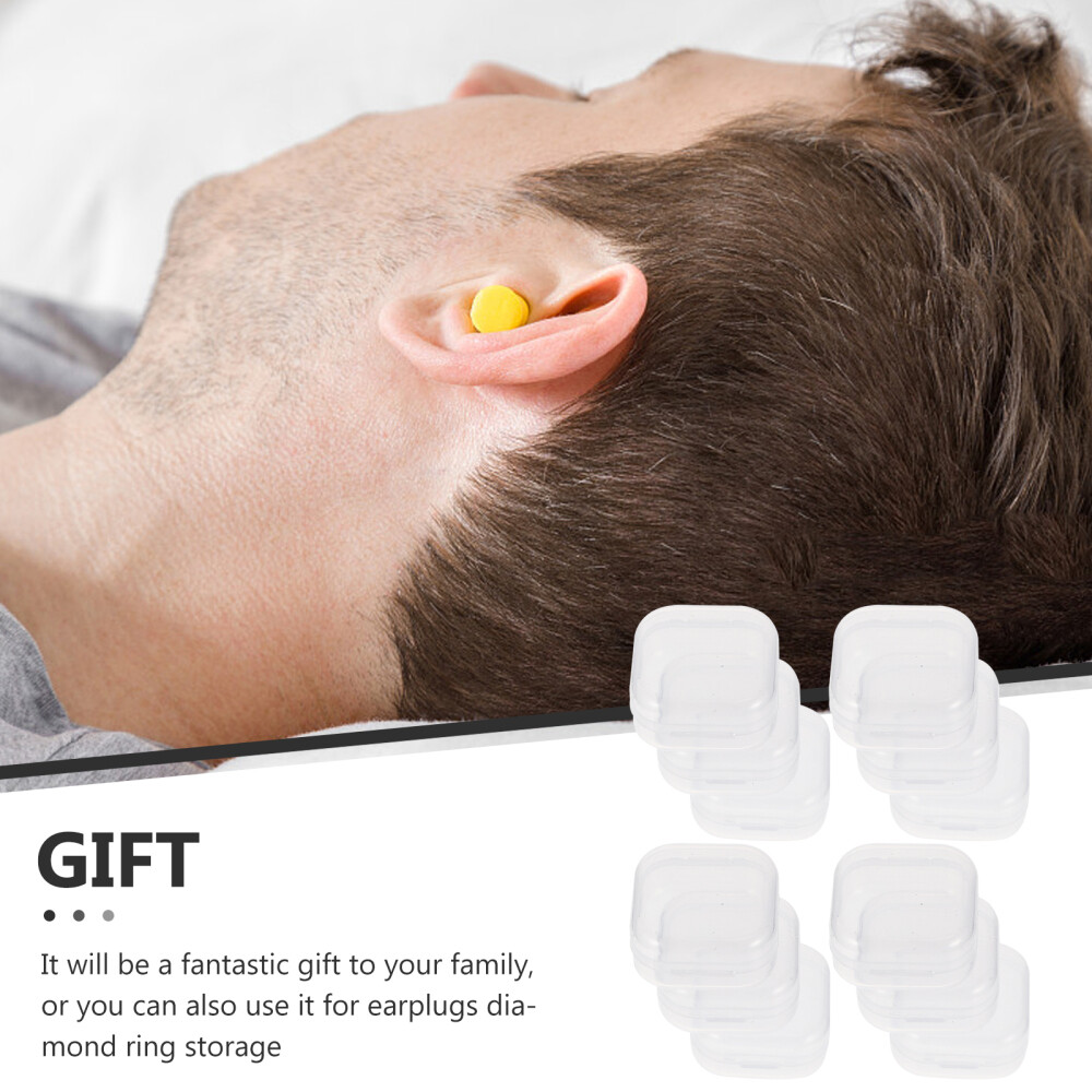 40 Pcs Earring Case Earplug Boxes Containers for Beads Plastic Earrings