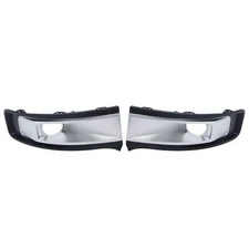 LABLT Fog Light Lamp Cover For 2013-2019 Ford Flex Black Plastic Left&Right Side