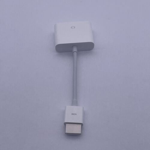 Genuine Apple HDMI to DVI Video Adapter Cable - White - Afbeelding 1 van 24