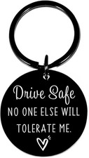 Christmas Drive Safe Keychain for Him Boyfriend, Valentine'S Day Couple Gift for