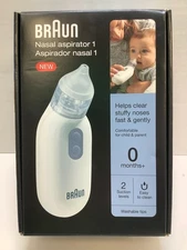 Braun Electric Nasal Aspirator for Blocked Noses Newborn Babies & Toddlers