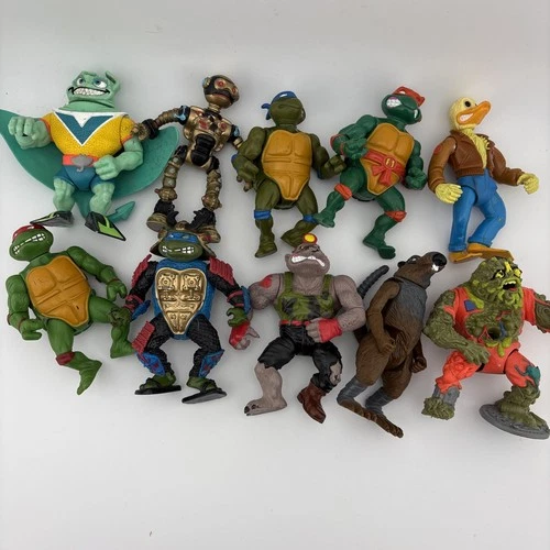 Vintage TMNT Action Figure Lot Of 10 Playmates 80s 90s #7