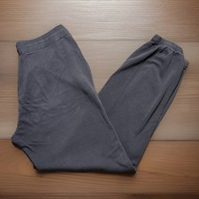 Vintage NIKE Sz M Women  s Black Soft Jersey Crop Workout Sweatpants