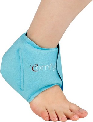 Comfytemp Kühl-Manschette, Fuß-Gelenk, Knöchel, Gel Kühlpads 1 Stück, Bandage 