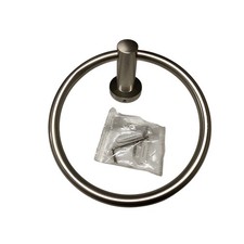 Signature Hardware 296463 Ceeley 7-1/2" Towel Ring - Brushed Nickel READ