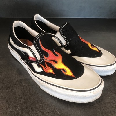 Vans Classic ASAP Rocky Worldwide Flame Slip On Shoes US Size Men 12 Women 13.5