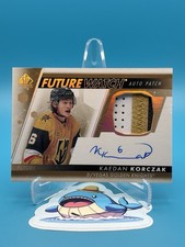 2022-23 SP Authentic Kaedan Korczak Future Watch Auto Patch 029/100 *See Desc*