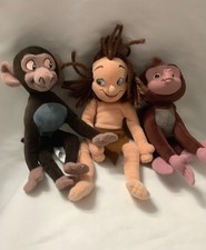 Disney Tarzan Plush Lot Tarzan  2 Monkey/Baboon plush stuffed toys