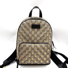 Pre-Owned Gucci GG Supreme Monogram Bees Print Small Day Backpack