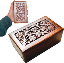 Handmade Wooden Cremation Urns for Human Ashes - Adult Male, Female, and Beloved