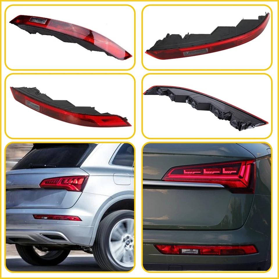 1/2Set For Audi Q5 2018-2021 Lower Tail Stop Lamp Passenger Side Rear Bumper USA - Image 3 of 4